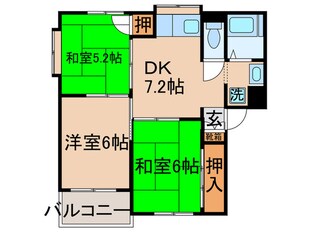 ニコーホームマンションＣ館の物件間取画像